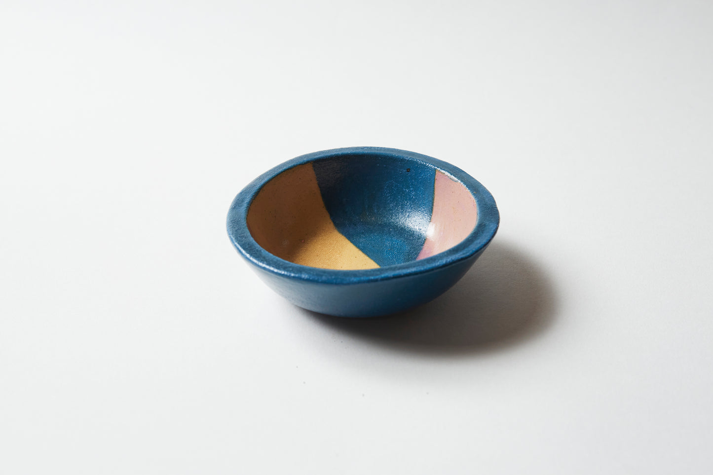 Dipping bowl / Tea light holder - Mustard/Teal/Lilac (single)