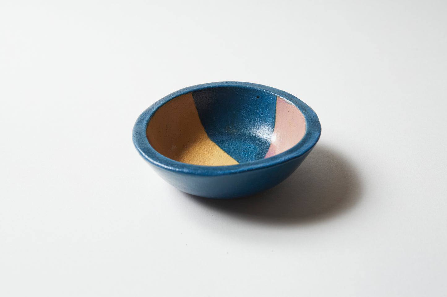 Dipping bowl / Tea light holder - Mustard/Teal/Lilac (single)