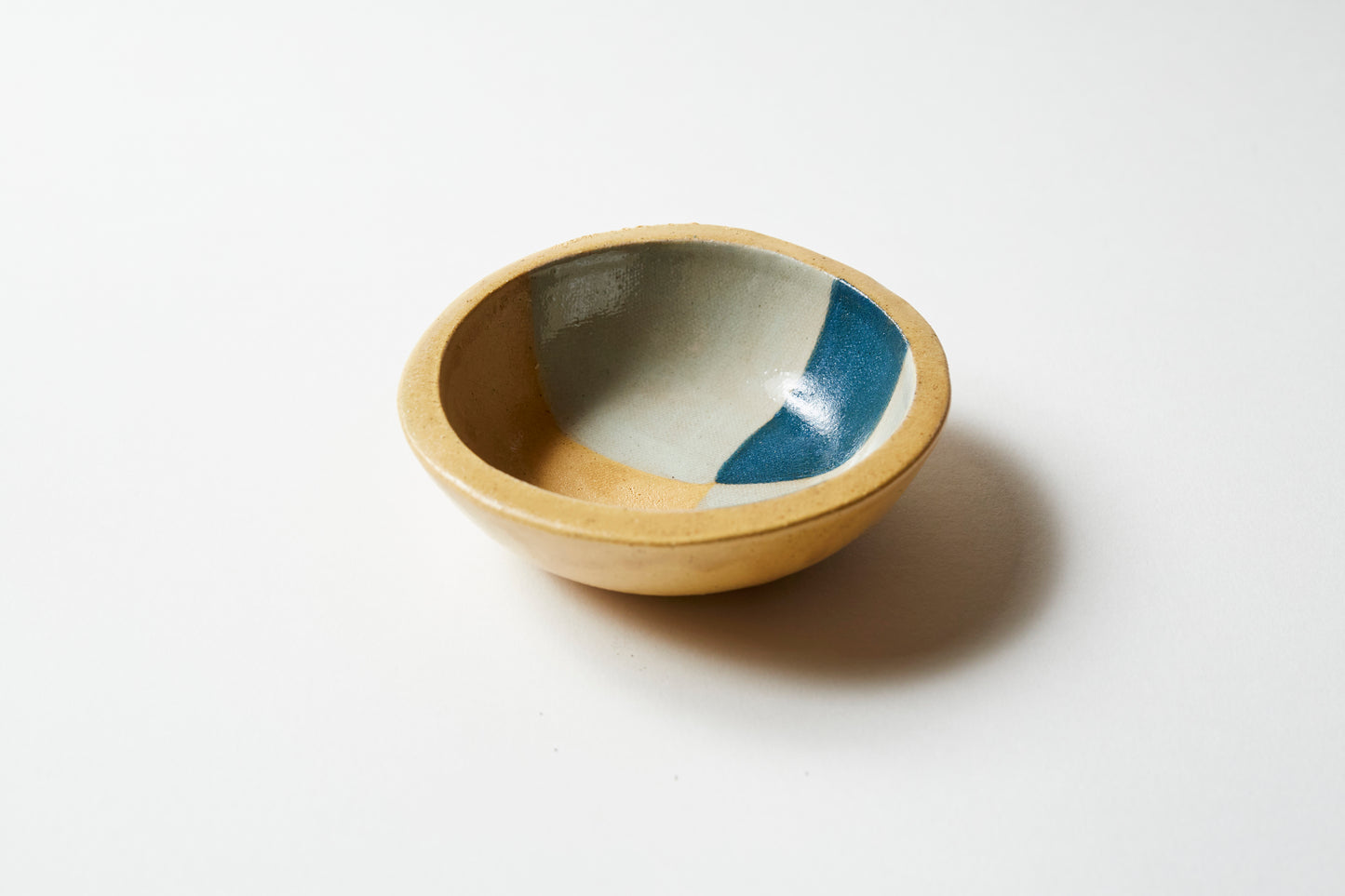 Dipping bowl / Tea light holder - Mustard/Teal 3 colour (set of 2)