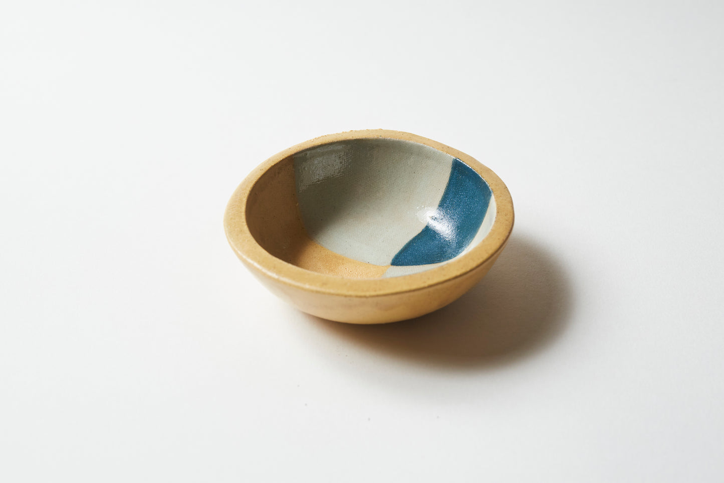 Dipping bowl / Tea light holder - Mustard/Teal 3 colour (set of 2)