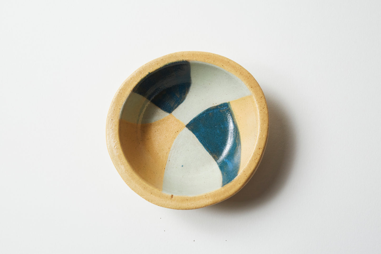 Dipping bowl / Tea light holder - Mustard/Teal 3 colour (set of 2)