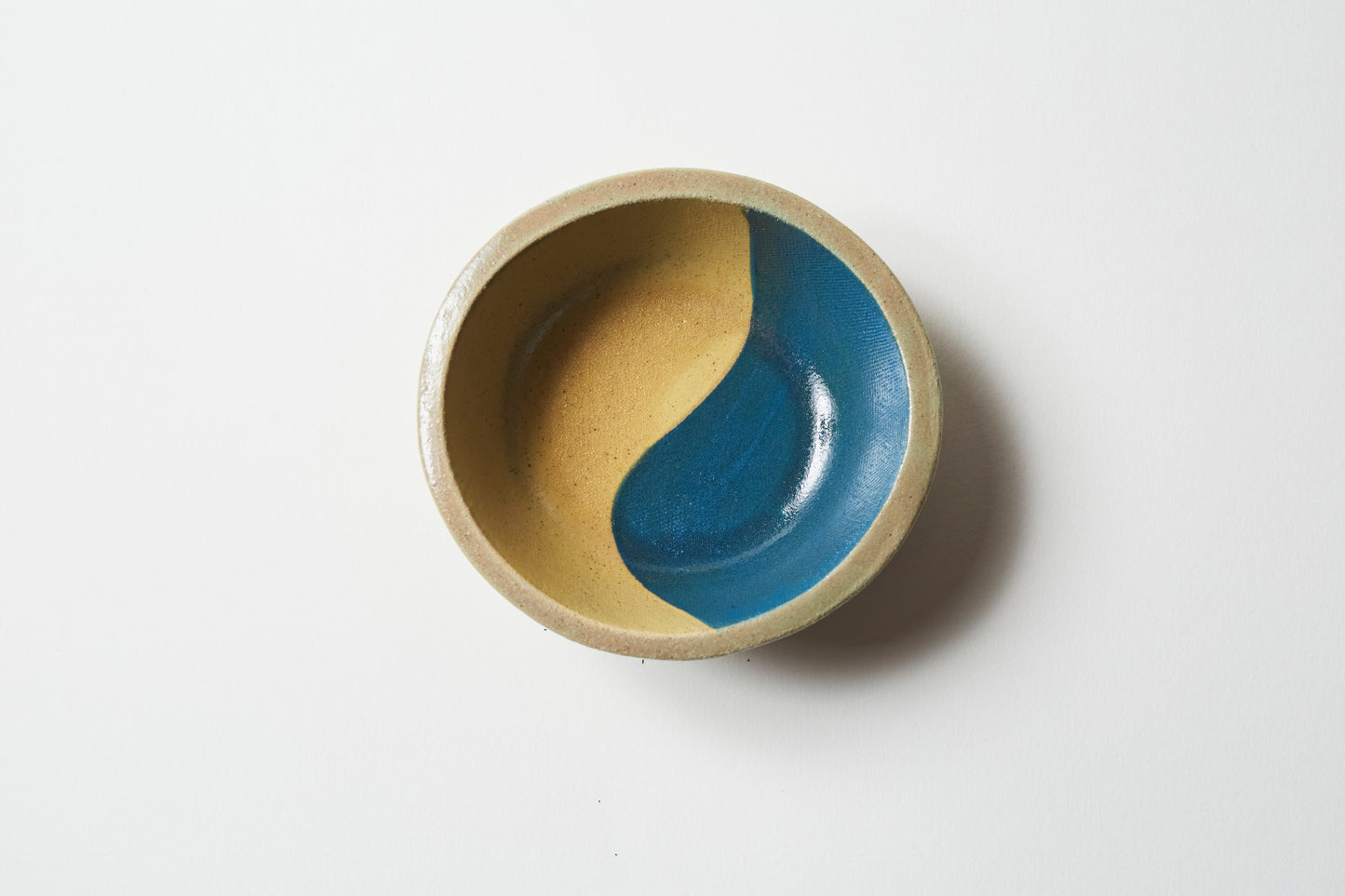 Dipping bowl / Tea light holder - Mustard/Teal 2 colour (set of 2)