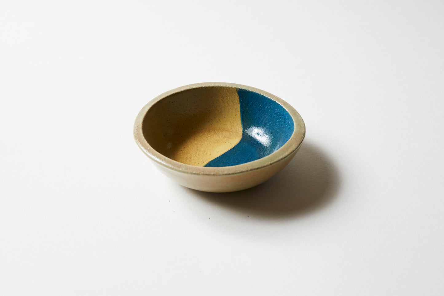 Dipping bowl / Tea light holder - Mustard/Teal 2 colour (set of 2)