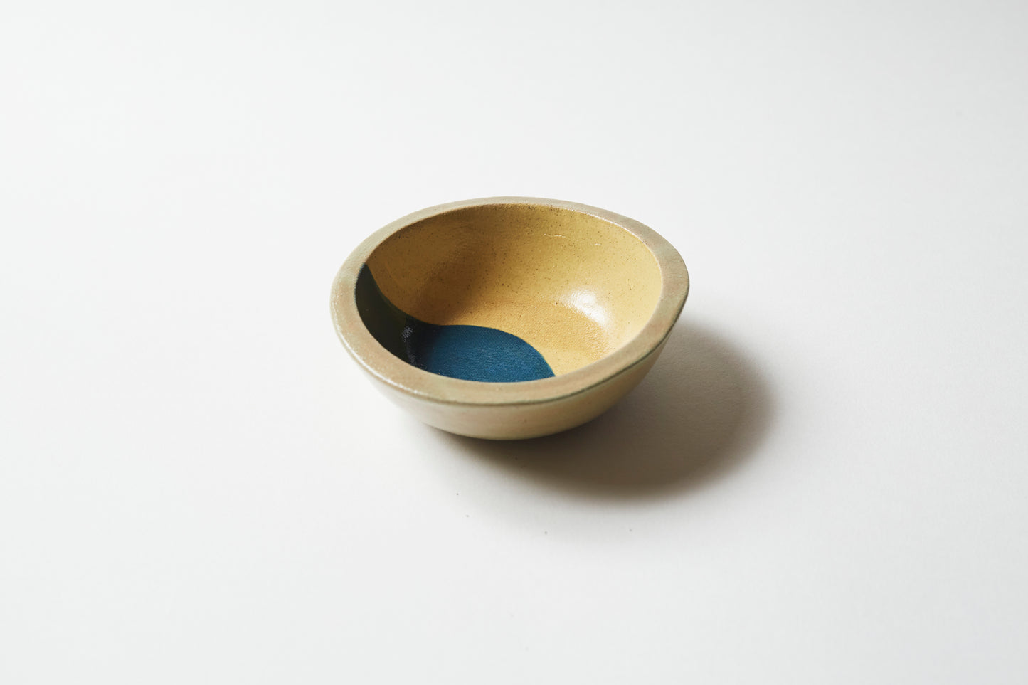 Dipping bowl / Tea light holder - Mustard/Teal 2 colour (set of 2)
