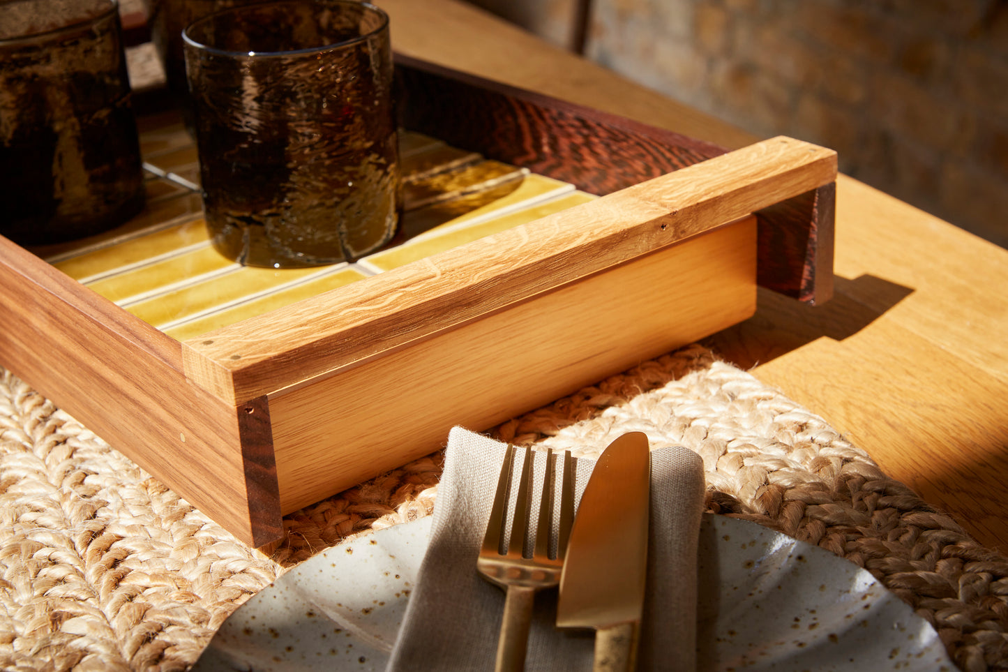 Erith Gold lined Hemmings Tray